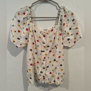 Madewell Floral Blouse